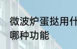 微波炉蛋挞用什么功能 微波炉蛋挞用哪种功能