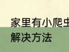 家里有小爬虫怎么办 家里有小爬虫的解决方法