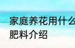 家庭养花用什么肥 家庭养花适合用的肥料介绍