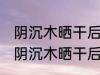阴沉木晒干后怎么浮在水面上 金丝楠阴沉木晒干后怎会浮在水面上