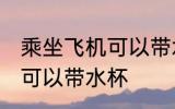 乘坐飞机可以带水杯吗 乘坐飞机是否可以带水杯